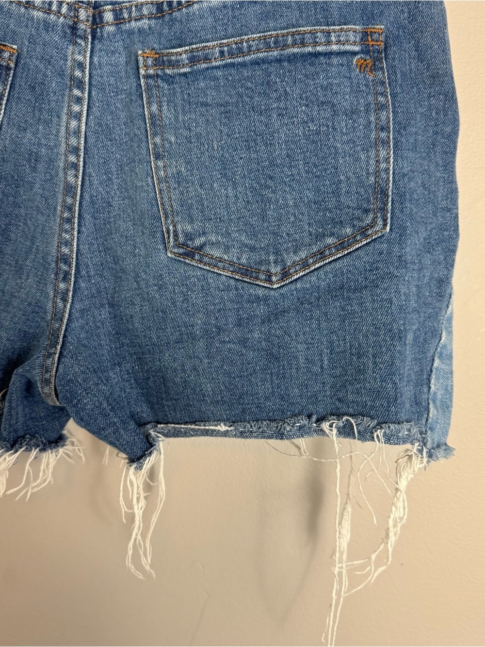 Madewell Blue Denim Cutoff Jean Shorts - Picture 10 of 13